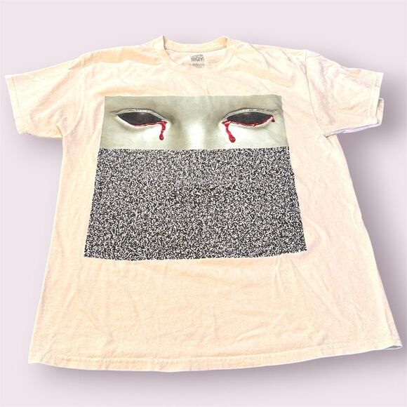 SUS BOY Bleeding Eyes Static Graphic Art Streetwear Tee - Picture 1 of 9